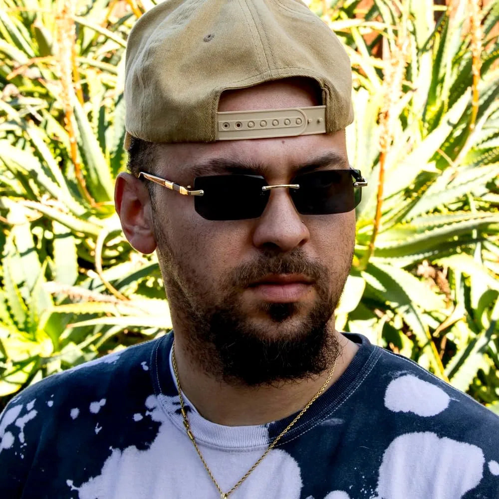 Lunettes de Soleil Rectangle Sans Monture - Protection UV400