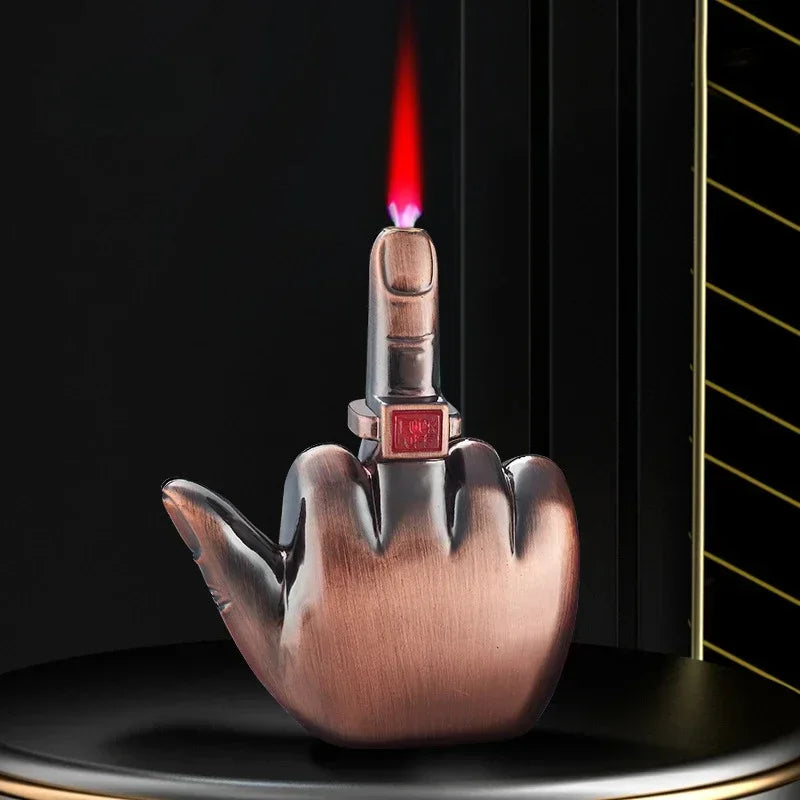 Briquet Torche Rechargeable - Design Original Doigt d'Honneur