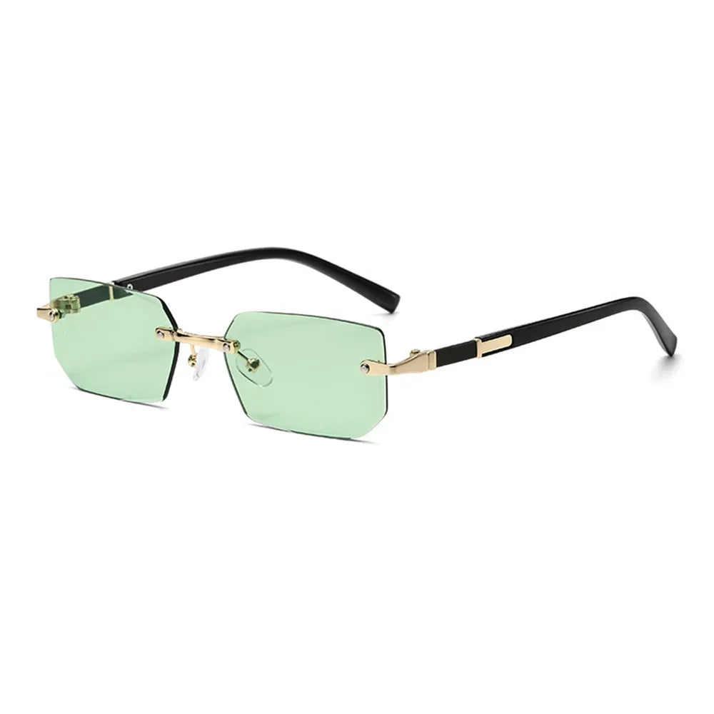 Lunettes de Soleil Rectangle Sans Monture - Protection UV400