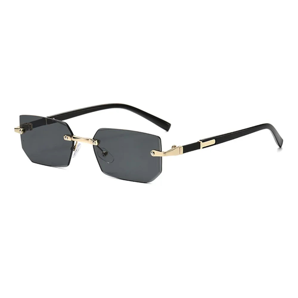 Lunettes de Soleil Rectangle Sans Monture - Protection UV400